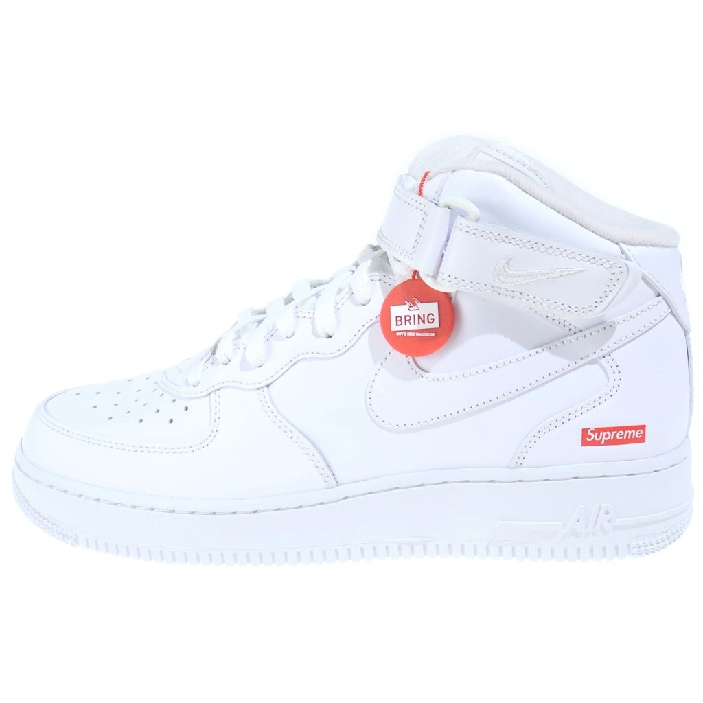 NIKE(ナイキ) ×Supreme Air Force 1 Mid シュプリーム エアフォース1 ミッドカットスニーカー ホワイト US9.5/27.5cm FZ8784-100