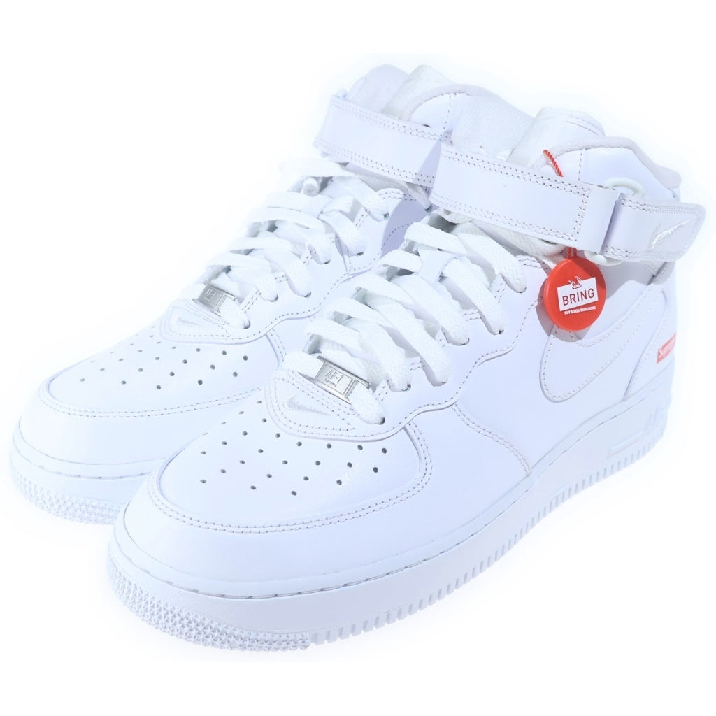 NIKE(ナイキ) ×Supreme Air Force 1 Mid シュプリーム エアフォース1 ミッドカットスニーカー ホワイト US9.5/27.5cm FZ8784-100