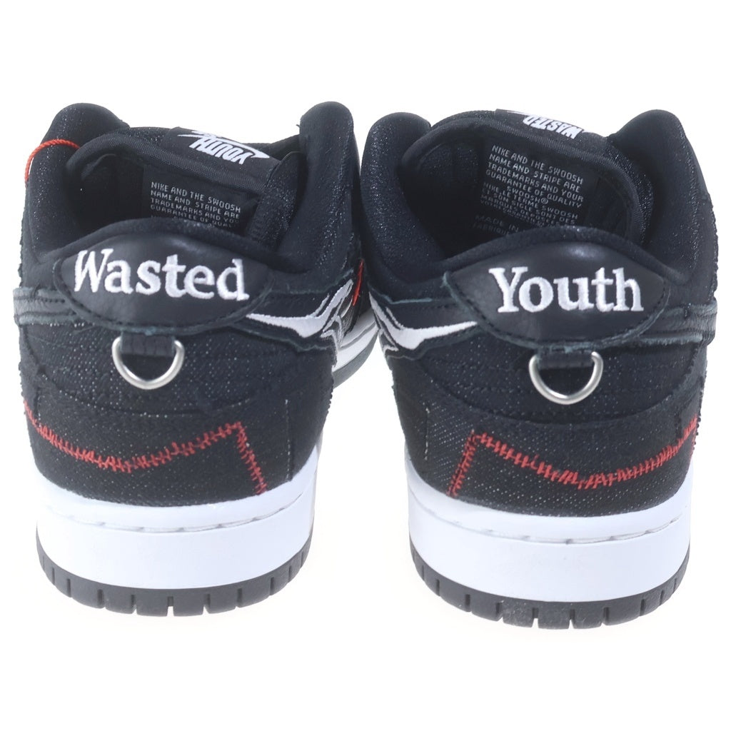 NIKE SB(ナイキエスビー) ×Wasted Youth Dunk Low Black Denim VERDY ウェイステッドユース ダンク ブラックデニム ヴェルディ ローカットスニーカー US9.5/27.5cm DD8386-001