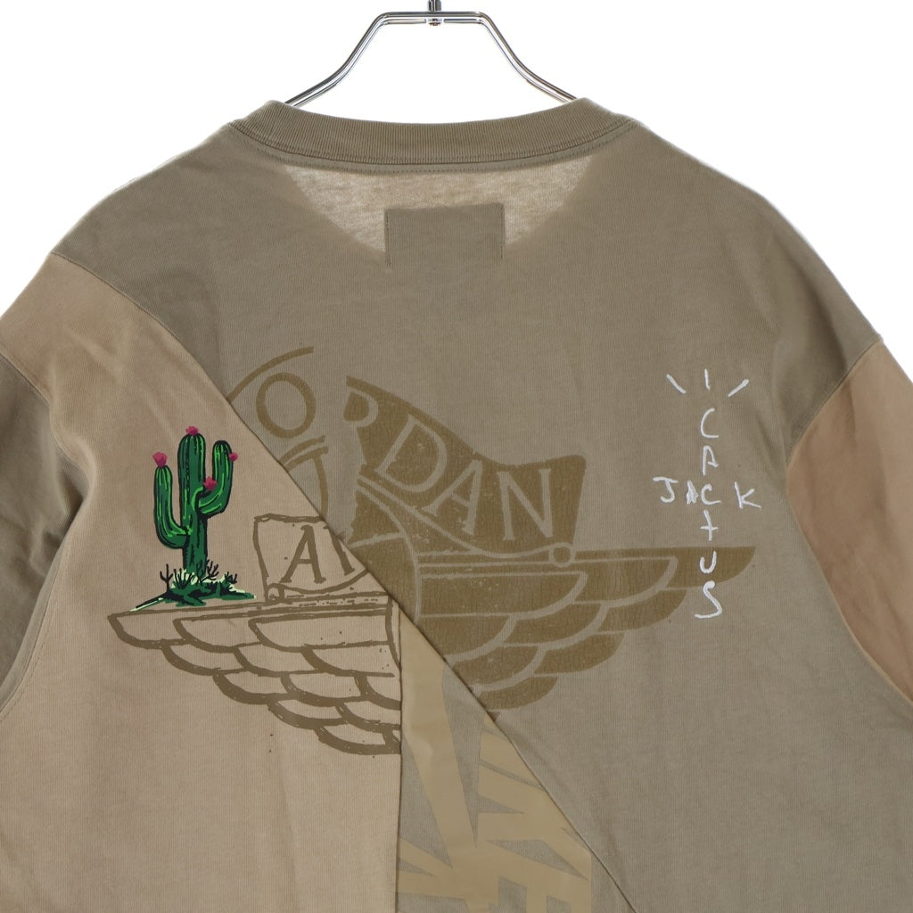 JORDAN BRAND(ジョーダンブランド) ×Cactus Jack Khaki Desert Tee カクタスジャック デザートカーキ クルーネック半袖Tシャツカットソー CW3168-247