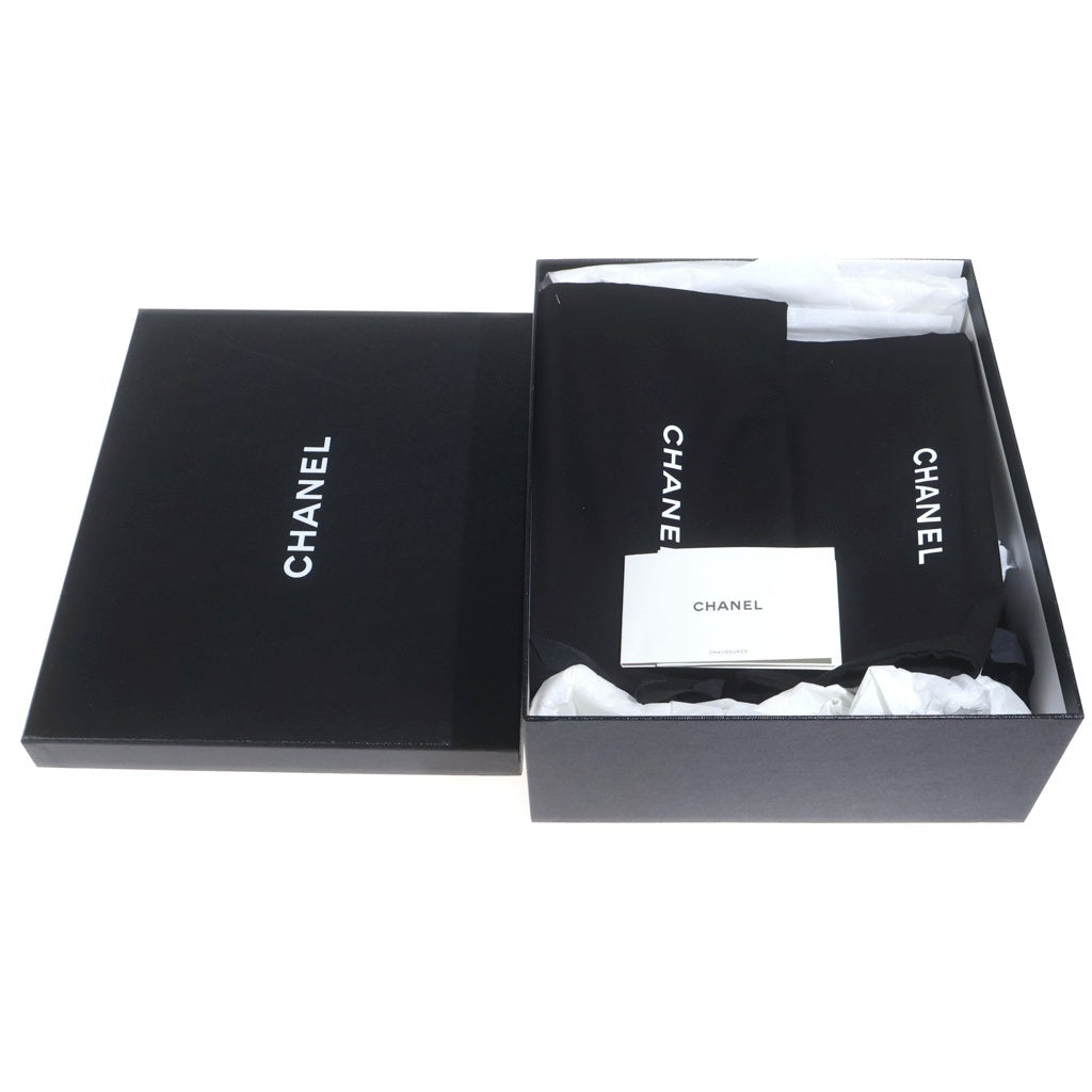 CHANEL(シャネル) ココマーク レザー フラットチェーンサンダル レディース ブラック/シルバー G33800