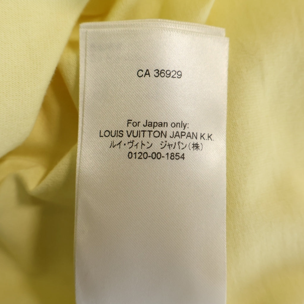 LOUIS VUITTON(ルイヴィトン) 26SS エンベリッシュド シグネチャー ショートスリーブTシャツ ロゴ刺繍 半袖Tシャツ イエロー RM262ME DT3 HUY47W