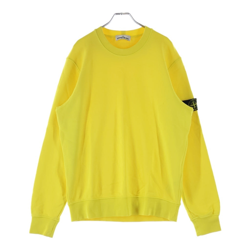 STONE ISLAND(ストーンアイランド) 袖ロゴワッペン クルーネックスウェットトレーナー イエロー 101563051