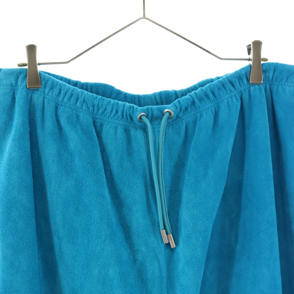 NO BRAND(ノーブランド) A LEATHER (エーレザー) 25SS Sweat Pants レザージョガーパンツ ブルー ARP2508