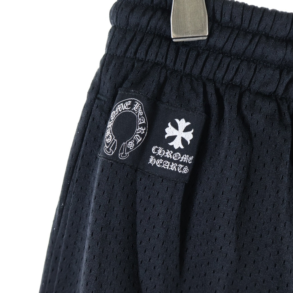 CHROME HEARTS(クロムハーツ) MESH WARM UP JERSEY CHプリントメッシュハーフパンツ ブラック