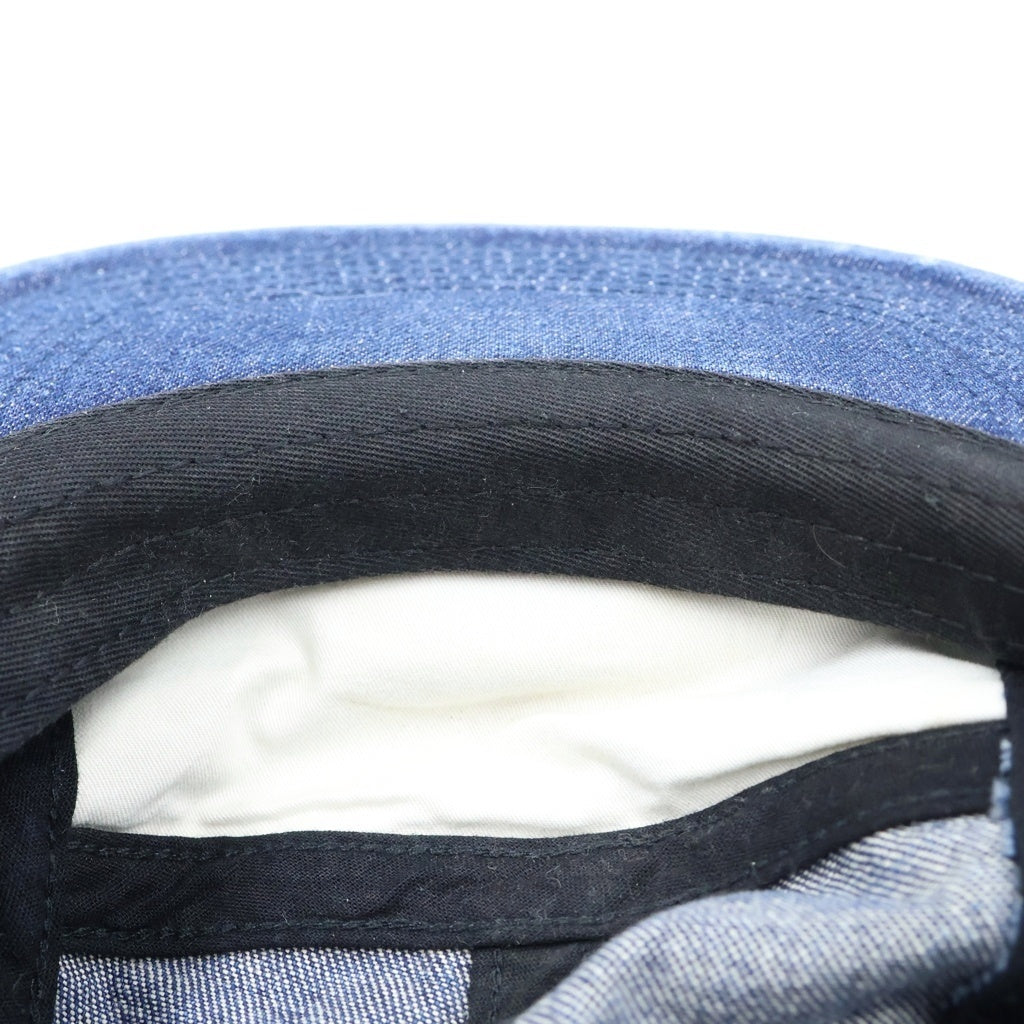 SUPREME(シュプリーム) 18SS Metal Plate Camp Cap メタルプレート ボックスロゴ デニムキャンプキャップ インディゴ
