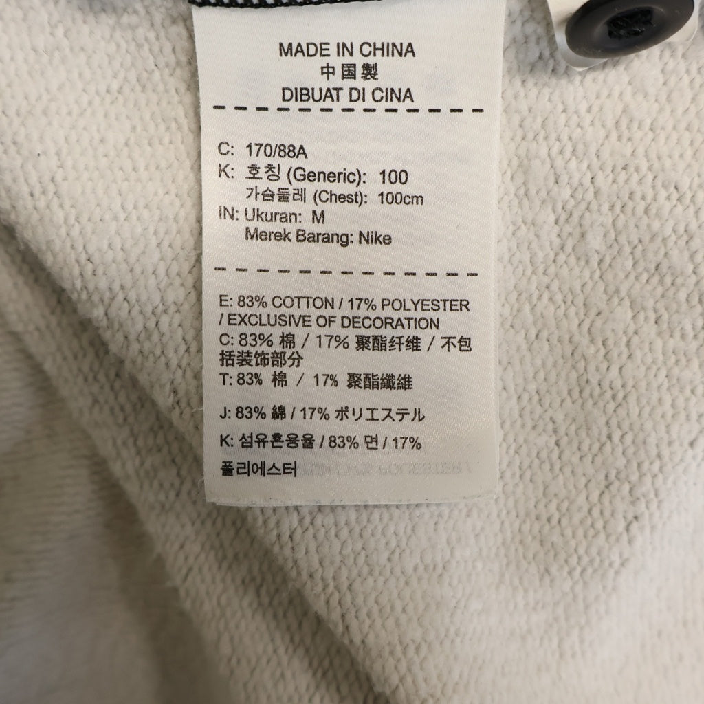 SUPREME(シュプリーム) 18AW ×NIKE Plaid Hooded Sweatshirt ×ナイキ ロゴ刺繍 チェック柄 フーデッドボタンダウンスウェットシャツ ブラック/ホワイト