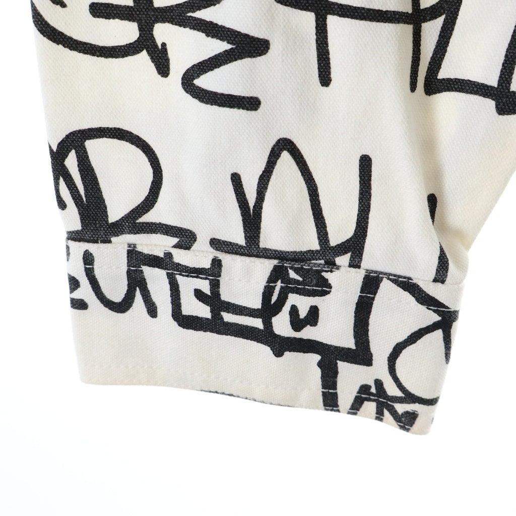 SUPREME(シュプリーム) 18AW ×Comme des Garcons SHIRT Painted Canvas Chore Coat White ×コムデギャルソン ペインテッド キャンバスチョアコートジャケット ホワイト