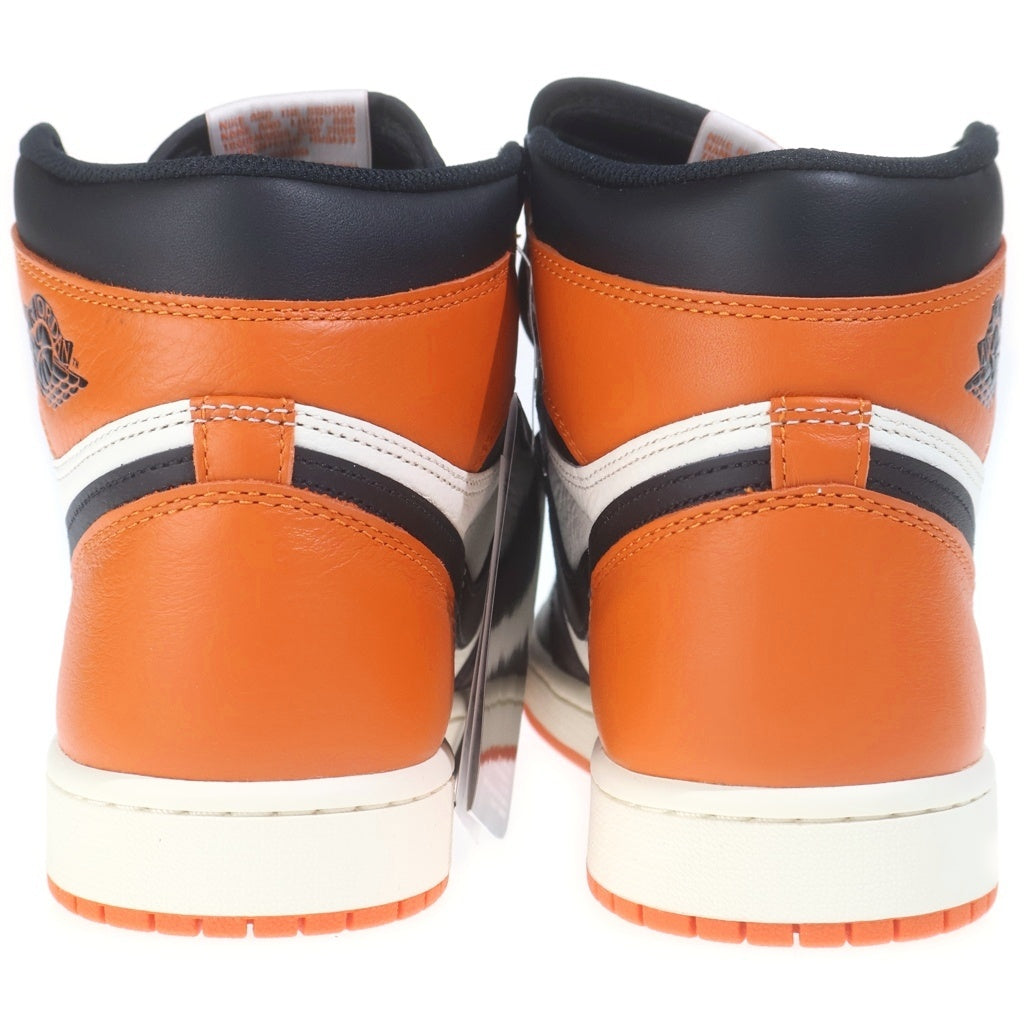 NIKE(ナイキ) Air Jordan 1 Retro High Shattered Backboard エアジョーダン1 レトロ ハイ OG シャッタードバックボード ハイカットスニーカー US9/27cm オレンジ DZ5485-008