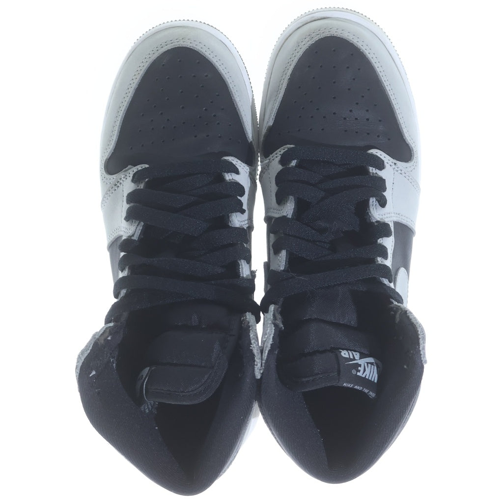NIKE(ナイキ) Air Jordan 1 High Shadow エアジョーダン1 ハイ OG シャドウ 2.0 ハイカットスニーカー US5Y/23.5cm グレー 575441-035 レディース