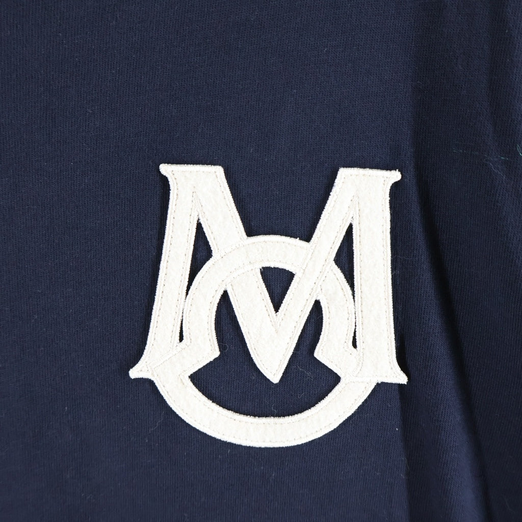 MONCLER(モンクレール) フロントロゴワッペン クルーネック半袖Tシャツカットソー ネイビー I20918C00004 8390T