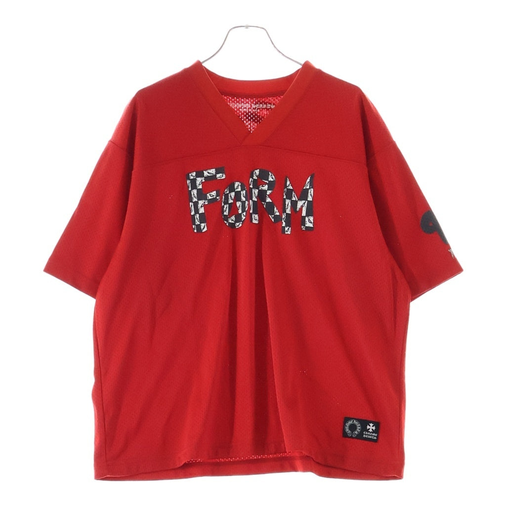 CHROME HEARTS(クロムハーツ) PPO FORM TEAM MESH WARM UP JERSEY TEE MATTY BOY プリントメッシュTシャツ レッド