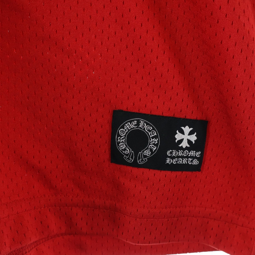 CHROME HEARTS(クロムハーツ) PPO FORM TEAM MESH WARM UP JERSEY TEE MATTY BOY プリントメッシュTシャツ レッド