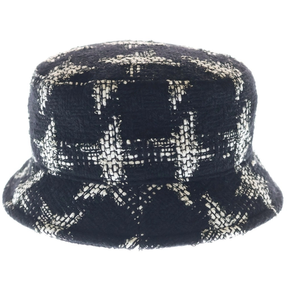 CHANEL(シャネル) Tweed Bucket Hat ツイードバケットハット ブラック/ホワイト レディース