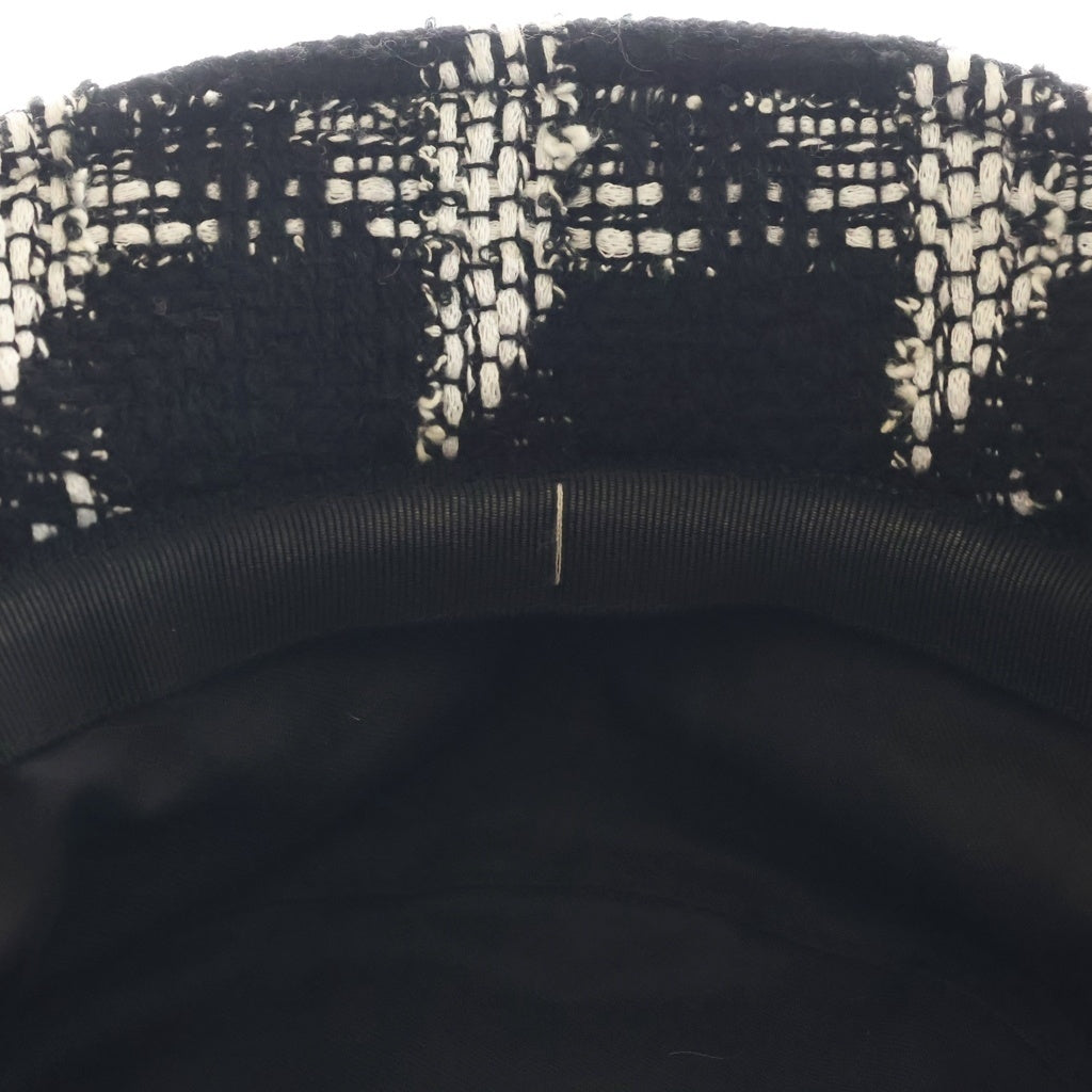 CHANEL(シャネル) Tweed Bucket Hat ツイードバケットハット ブラック/ホワイト レディース