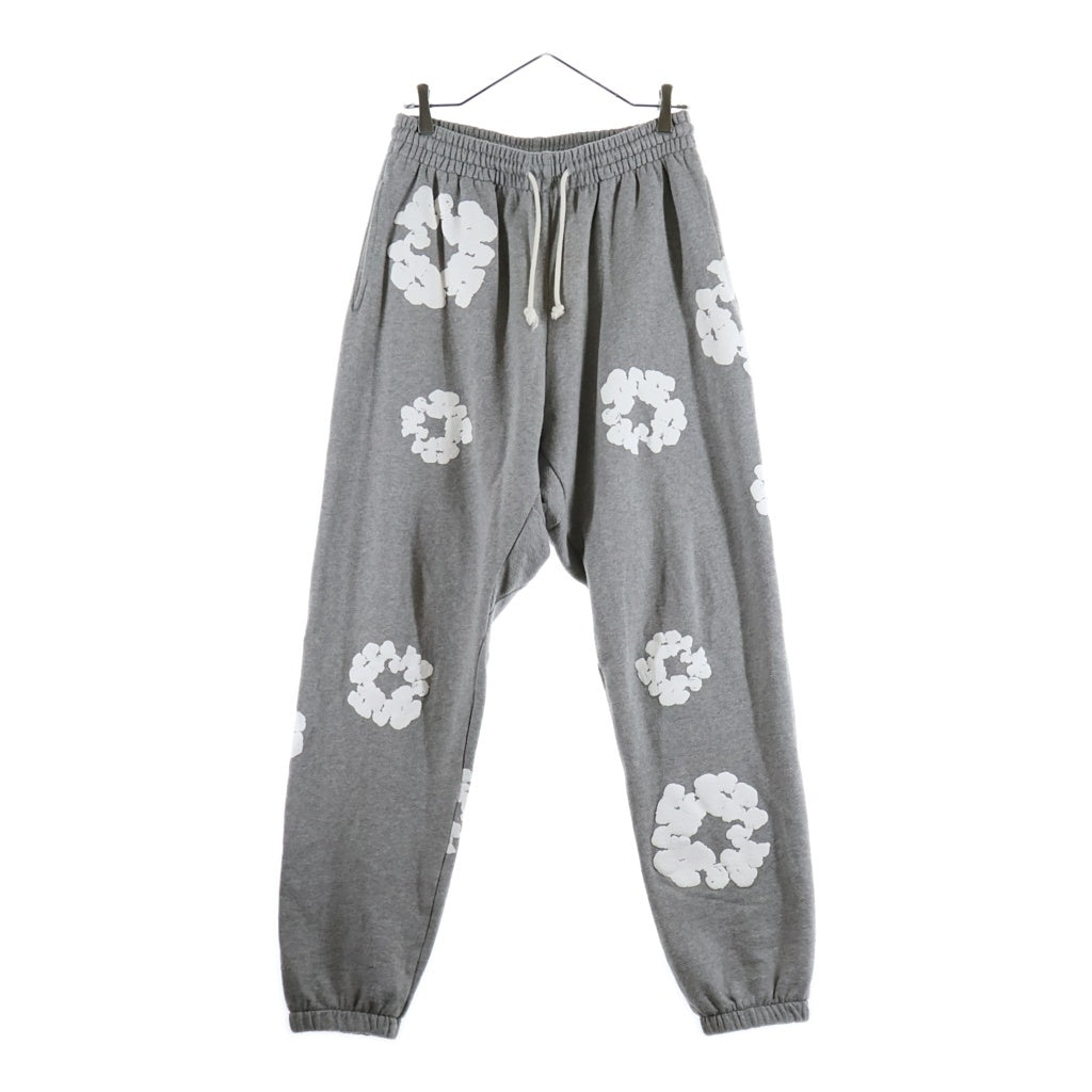 DENIM TEARS(デニムティアーズ) The Cotton Wreath Sweat Pants コットンリース 長袖スウェットパンツ グレー ‐