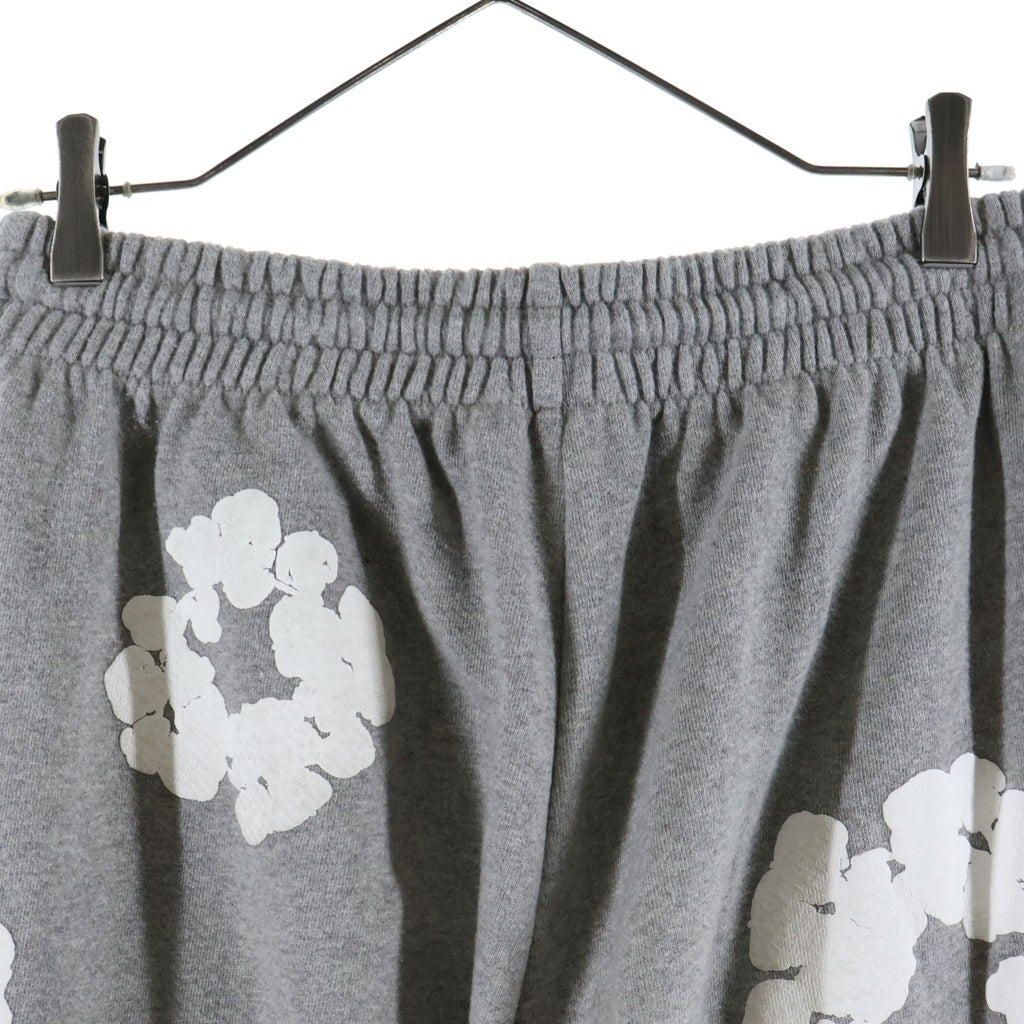 DENIM TEARS(デニムティアーズ) The Cotton Wreath Sweat Pants コットンリース 長袖スウェットパンツ グレー ‐