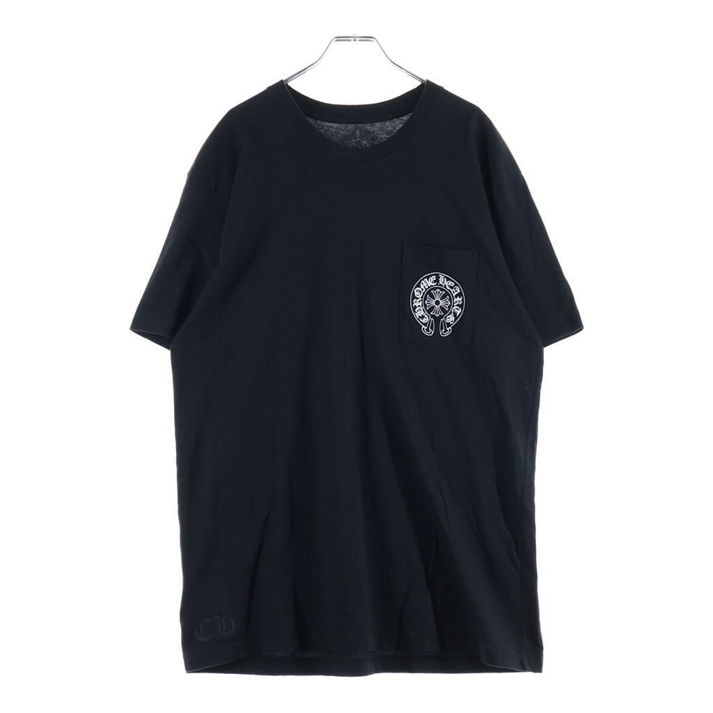 CHROME HEARTS(クロムハーツ) Honolulu Limited Horseshoe Tee ホノルル限定 ホースシュープリント クルーネック半袖Tシャツカットソー ブラック