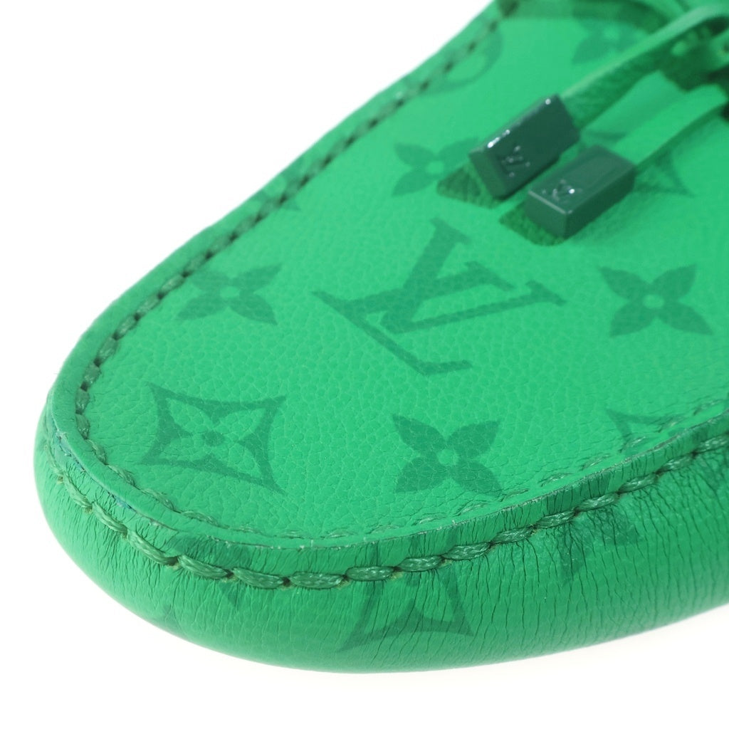 LOUIS VUITTON(ルイヴィトン) LVドライバー モノグラム レザードライビングシューズ グリーン