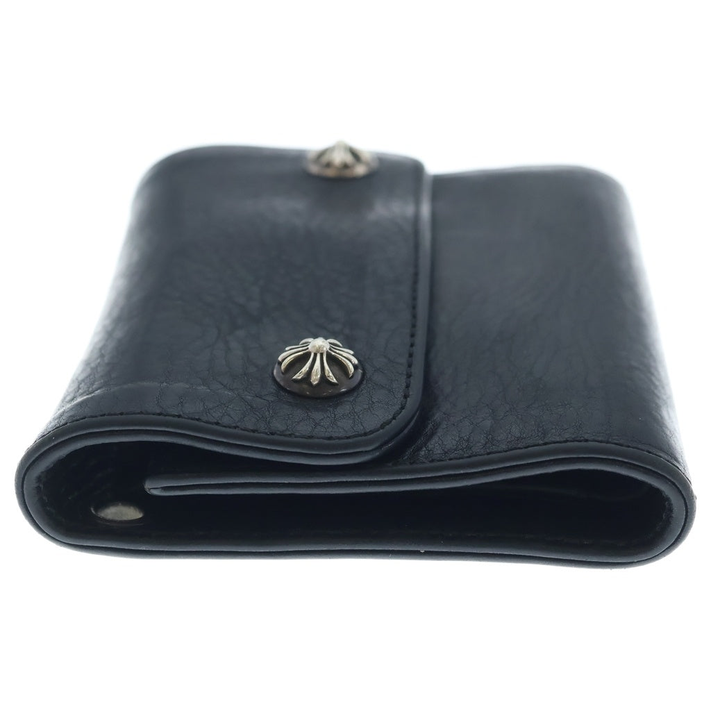CHROME HEARTS(クロムハーツ) WAVE MINI ウェーブミニ レザーウォレット 財布 ブラック