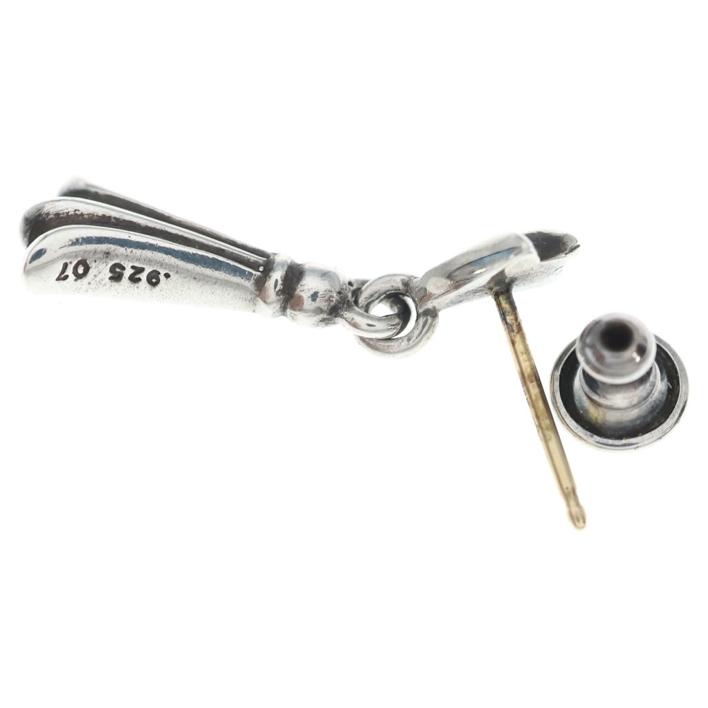 CHROME HEARTS(クロムハーツ) CRSSTAL DRP クロステイル ドロップピアス シルバー