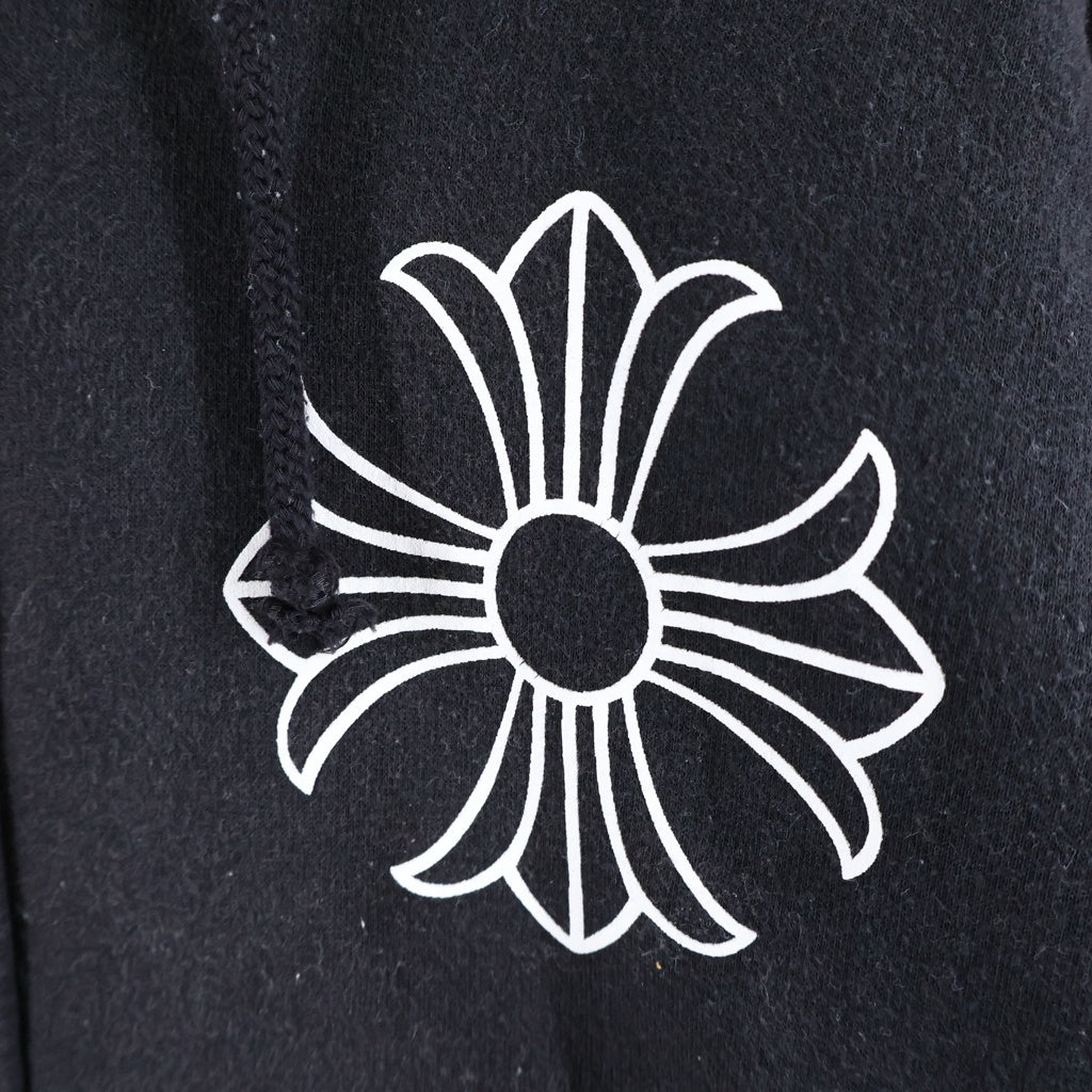CHROME HEARTS(クロムハーツ) CH PLUS ZIP Hoodie CHプラス 裏地サーマル ダガージップ スウェットパーカー ブラック