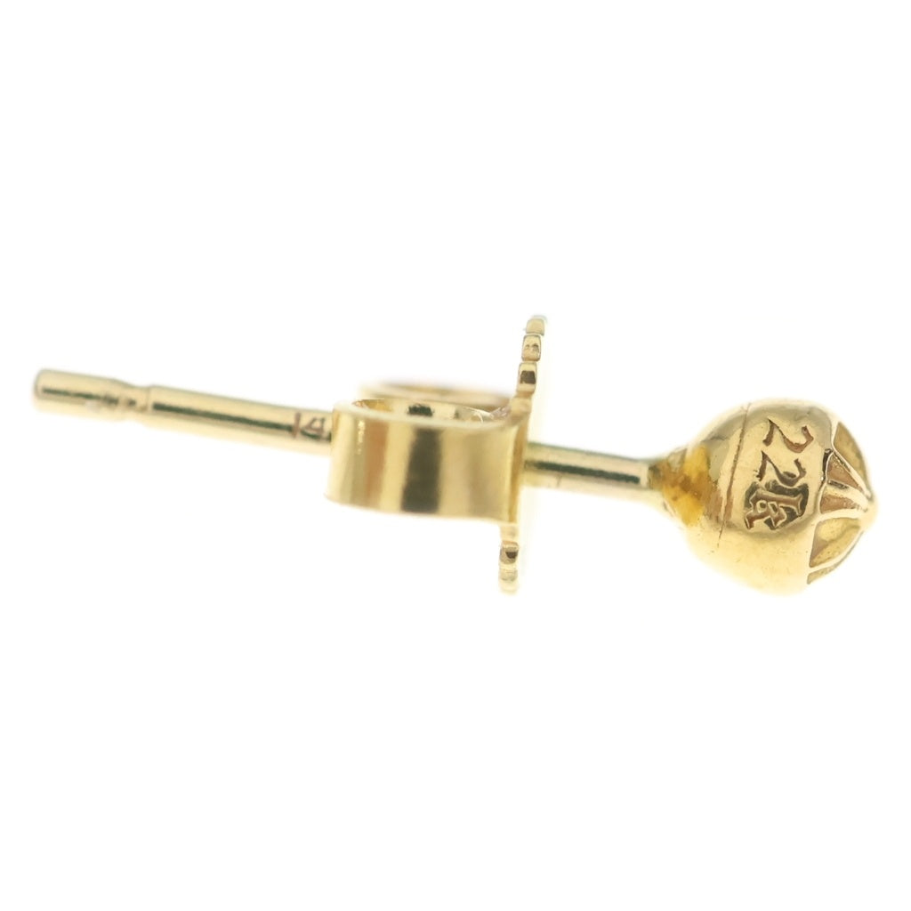 CHROME HEARTS(クロムハーツ) 22K STUD CRS BALL MINI ミニクロスボールスタッド ピアス ゴールド