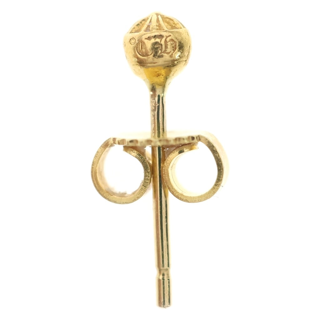 CHROME HEARTS(クロムハーツ) 22K STUD CRS BALL MINI ミニクロスボールスタッド ピアス ゴールド