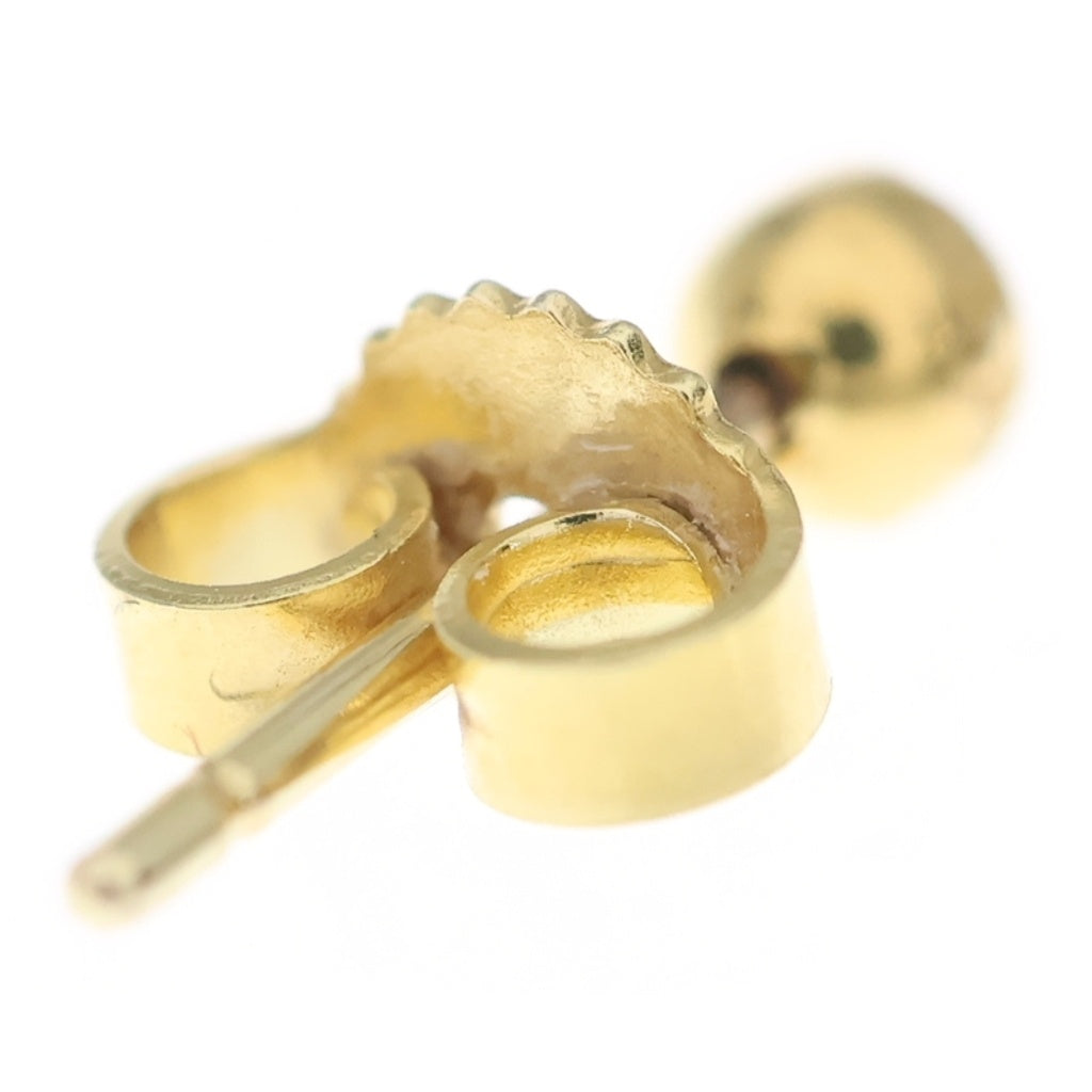 CHROME HEARTS(クロムハーツ) 22K STUD CRS BALL MINI ミニクロスボールスタッド ピアス ゴールド