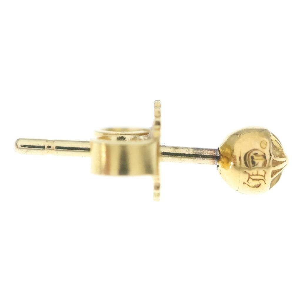CHROME HEARTS(クロムハーツ) 22K STUD CRS BALL MINI ミニクロスボールスタッド ピアス ゴールド