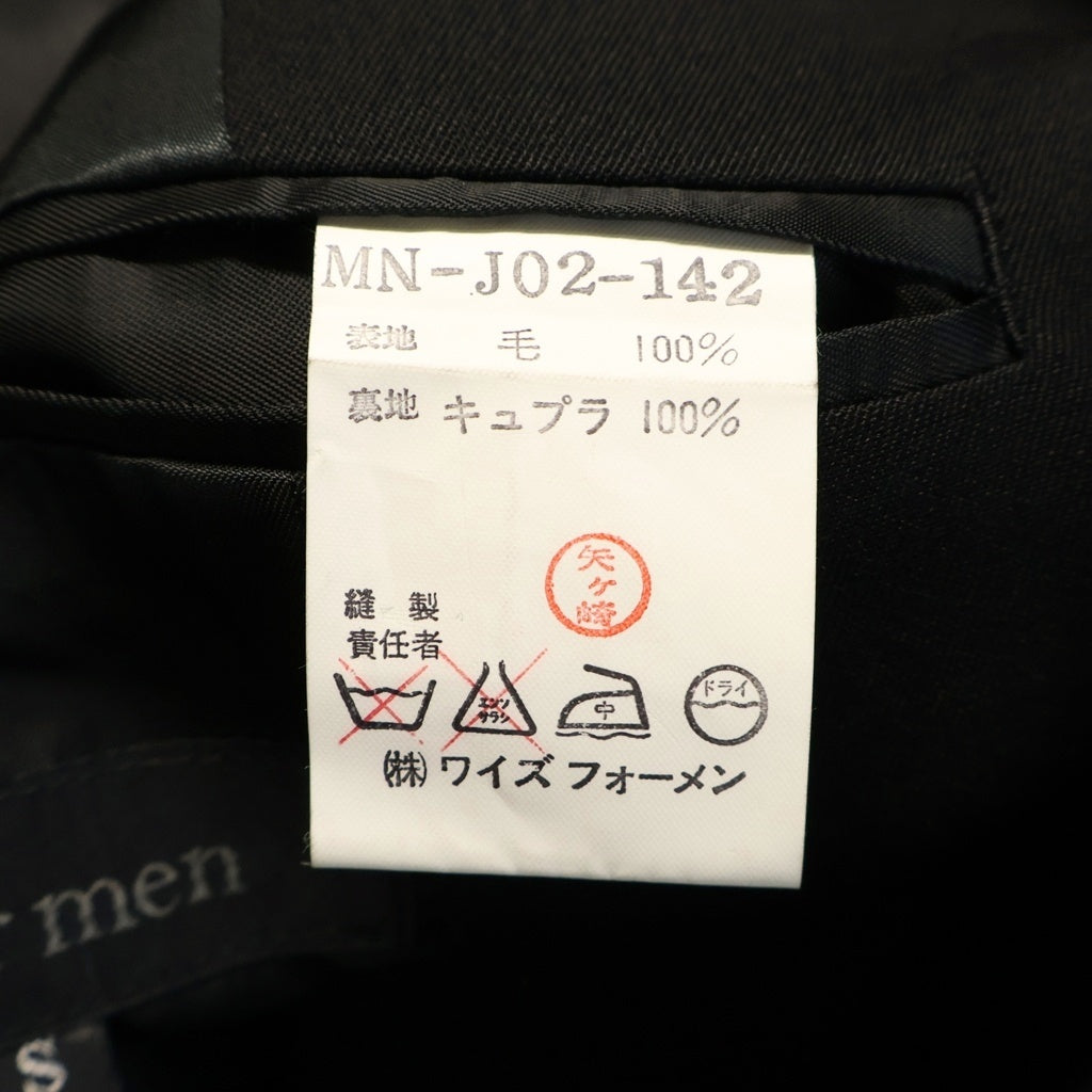 Y's for men(ワイズフォーメン) 99AW ダブルプレスト テーラードジャケット ブラック MN-J02-142