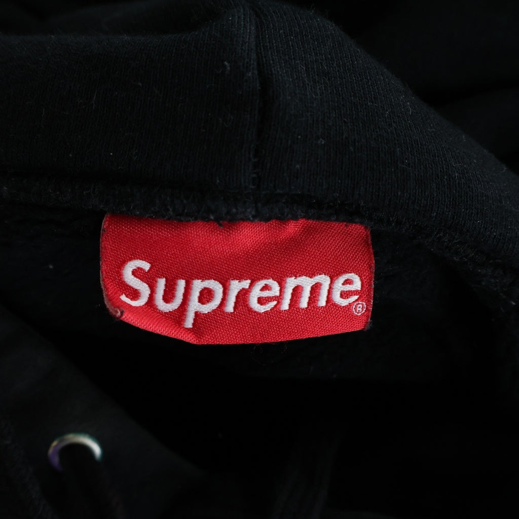 SUPREME(シュプリーム) Sideline Hoooded サイドライン ロゴ パーカー ブラック