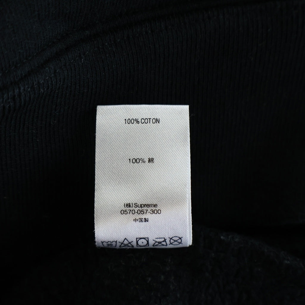 SUPREME(シュプリーム) Sideline Hoooded サイドライン ロゴ パーカー ブラック