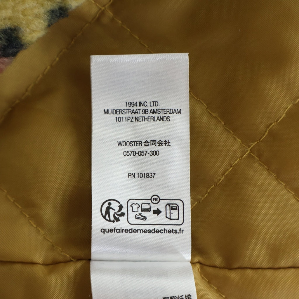 SUPREME(シュプリーム) 23AW Fleece Zip Up Hooded Shirt Leopard ボアジャケット レオパード イエロー