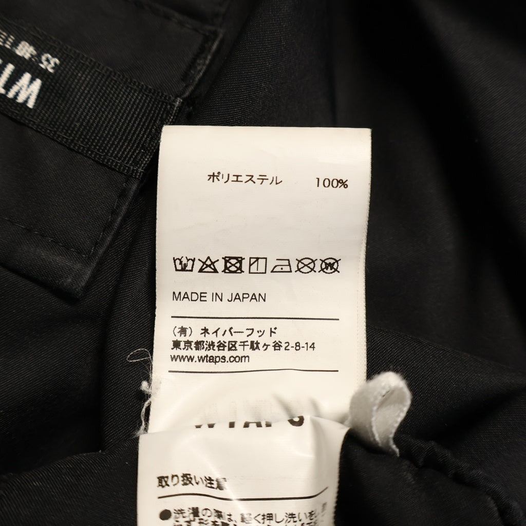 WTAPS(ダブルタップス) 19AW TASK TROUSERS タスクトラウザーズ カーゴトラックパンツ ブラック 192WVDT-PTM07