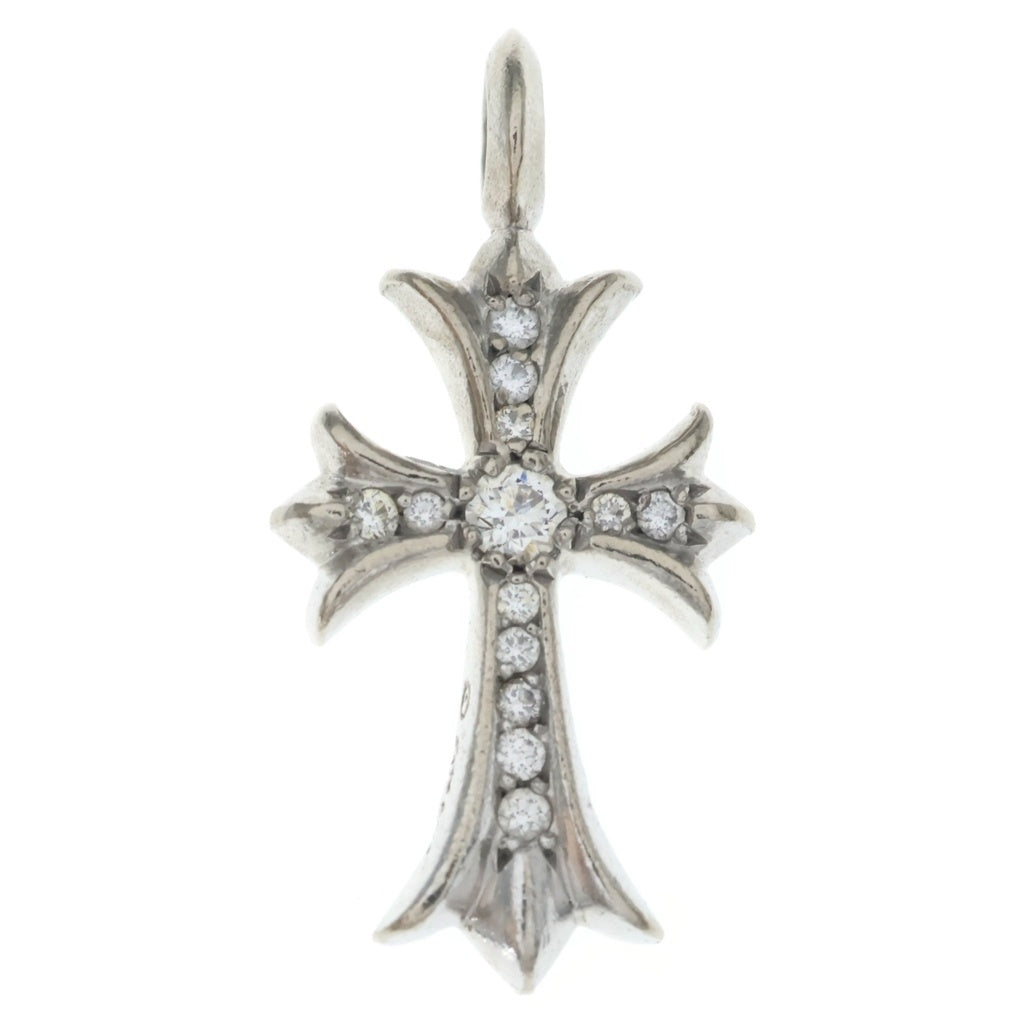 CHROME HEARTS(クロムハーツ) 18KWG TNY CRSF P/DIA タイニーファットクロス PAVEダイヤ ペンダントトップ ホワイトゴールド BCA008