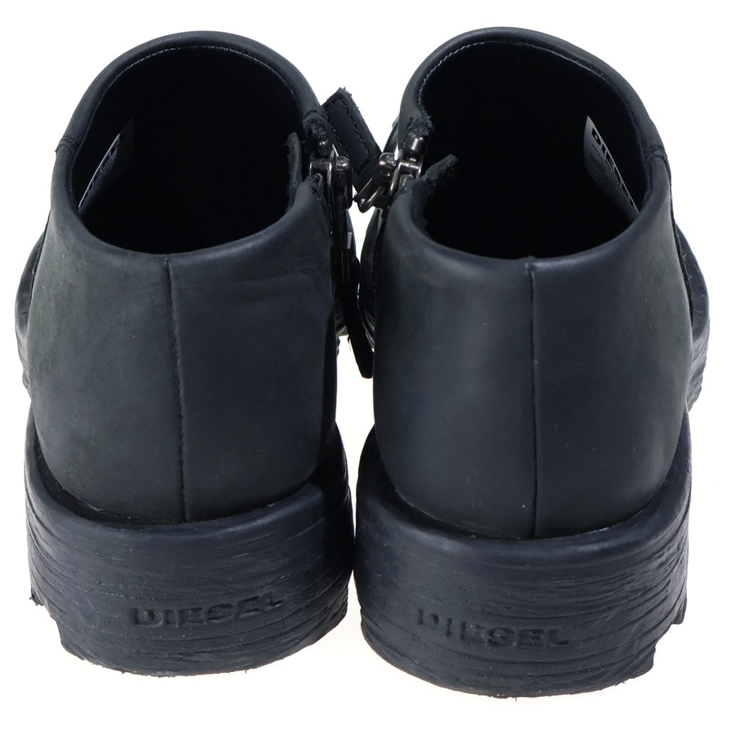 DIESEL(ディーゼル) 23AW D-HAMMER MS ディーハンマー レザー ショートブーツ ブラック Y03324