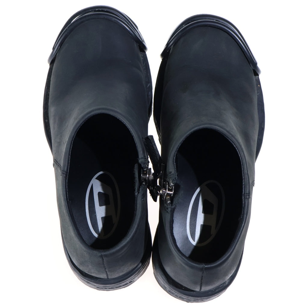 DIESEL(ディーゼル) 23AW D-HAMMER MS ディーハンマー レザー ショートブーツ ブラック Y03324