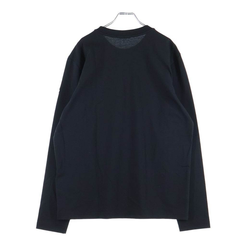 MONCLER(モンクレール) グラフィックロゴプリント クルーネック長袖Tシャツカットソー ブラック K20918D00016 89AZ9