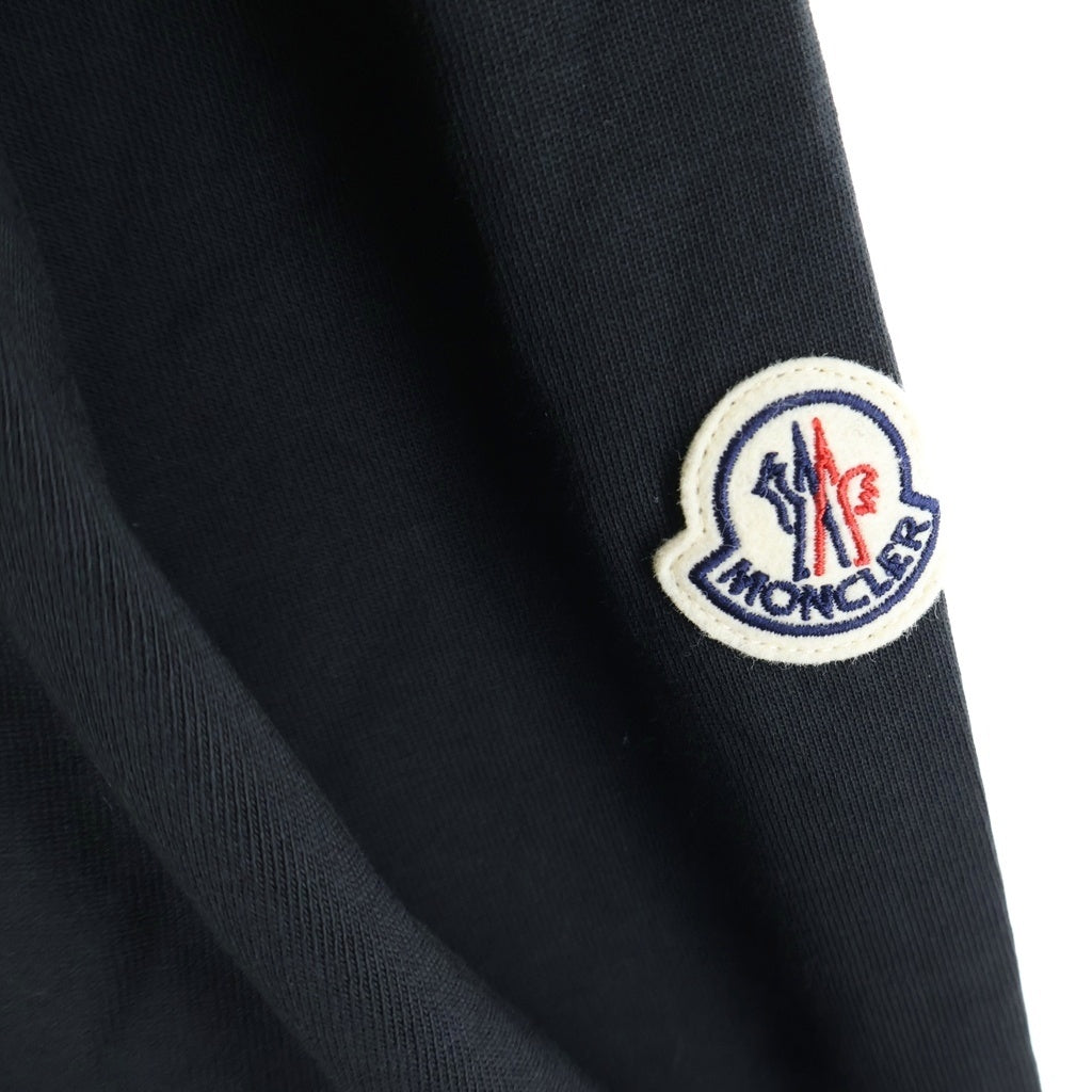 MONCLER(モンクレール) グラフィックロゴプリント クルーネック長袖Tシャツカットソー ブラック K20918D00016 89AZ9