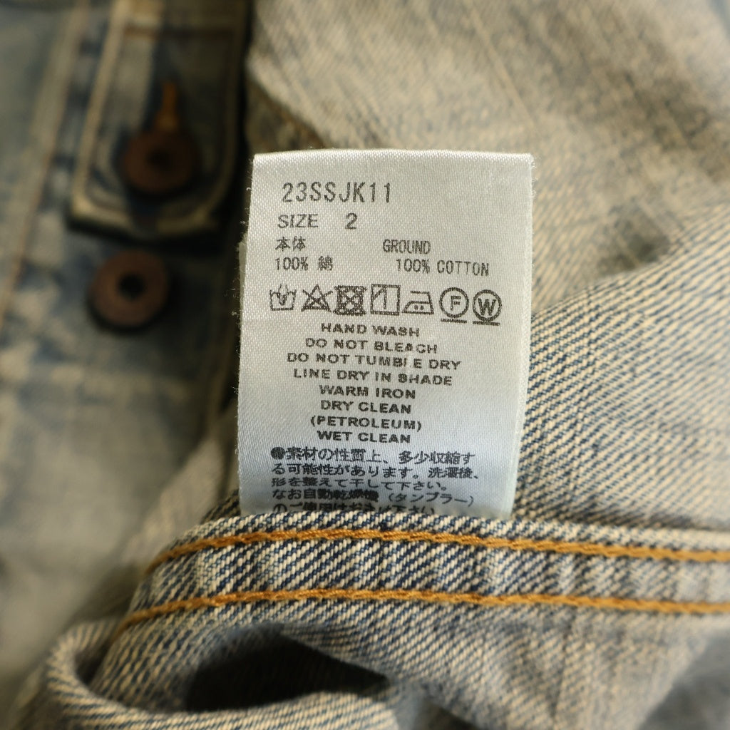 SUGARHILL(シュガーヒル) 23SS FADED DENIM JACKET TYPE2 フェイデッド デニムジャケット インディゴ 23SSJK11