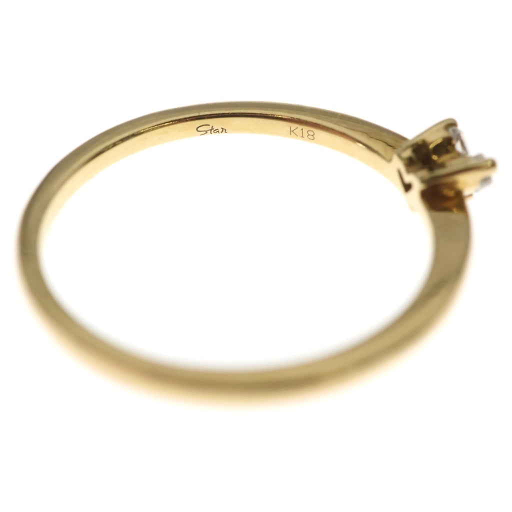 STAR JEWELRY(スタージュエリー) K18 ハートモチーフ ダイヤモンドリング ゴールド レディース