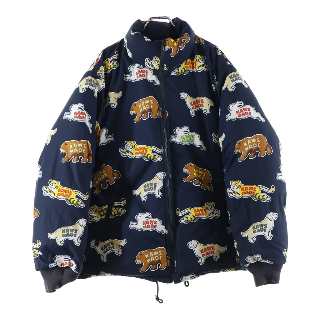HUMAN MADE(ヒューマンメイド) 23AW ×KAWS MADE DOWN JACKET カウズ メイド リバーシブルダウンジャケット ネイビー