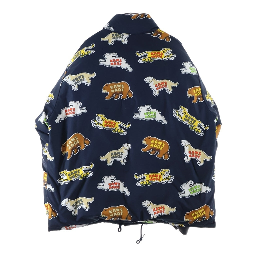 HUMAN MADE(ヒューマンメイド) 23AW ×KAWS MADE DOWN JACKET カウズ メイド リバーシブルダウンジャケット ネイビー