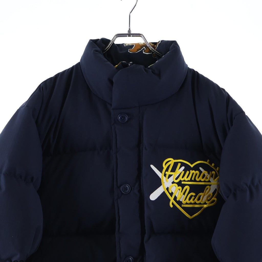 HUMAN MADE(ヒューマンメイド) 23AW ×KAWS MADE DOWN JACKET カウズ メイド リバーシブルダウンジャケット ネイビー