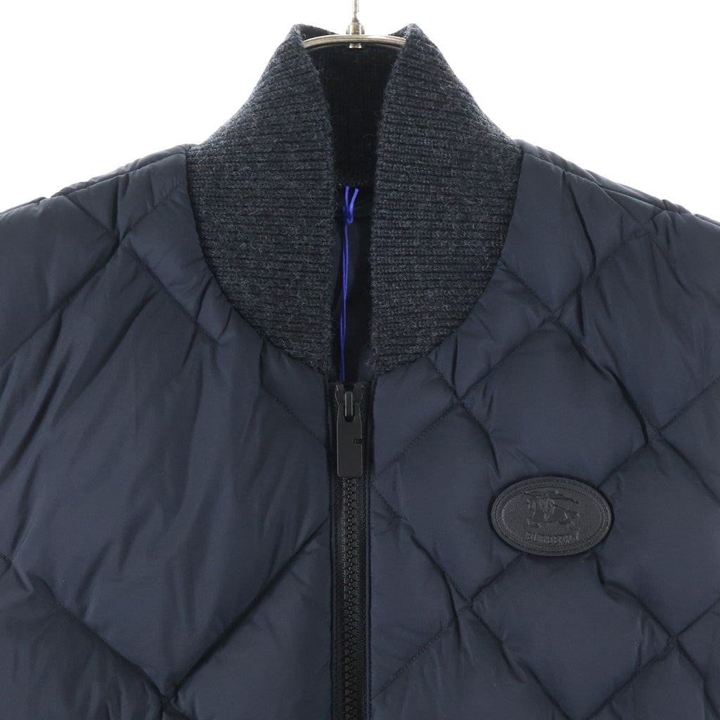 BURBERRY(バーバリー) チェックステッチ ナイロン デボンサイド ジップアップダウンベスト レディース ブラック 81213691