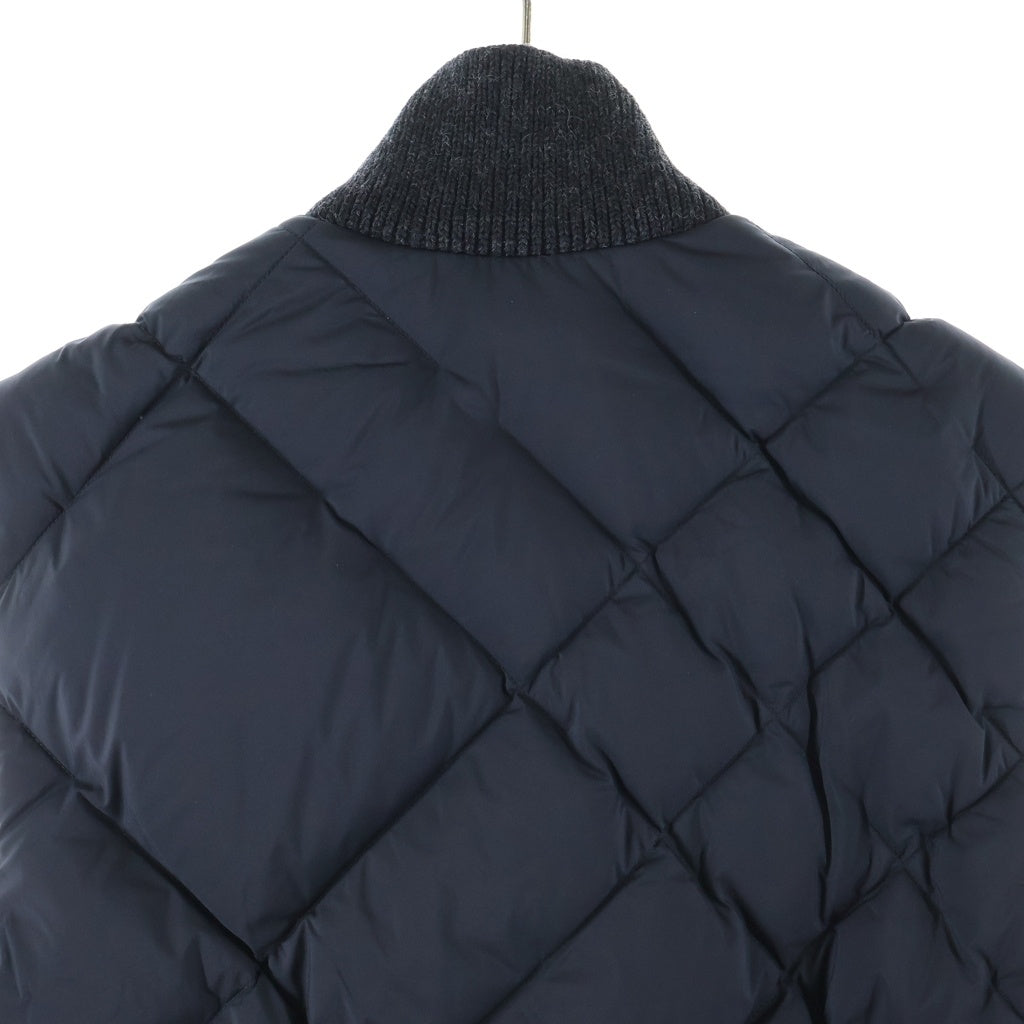 BURBERRY(バーバリー) チェックステッチ ナイロン デボンサイド ジップアップダウンベスト レディース ブラック 81213691