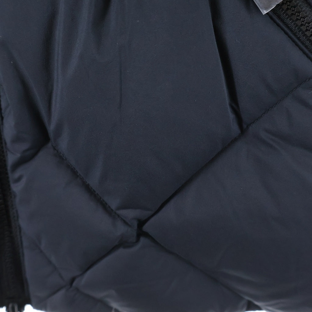 BURBERRY(バーバリー) チェックステッチ ナイロン デボンサイド ジップアップダウンベスト レディース ブラック 81213691