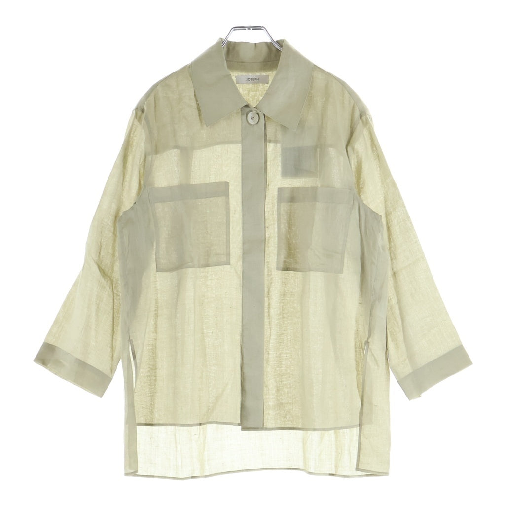JOSEPH(ジョセフ) ラミーボイル ブラウス SIMI 長袖シャツ カーキ JF009894 レディース