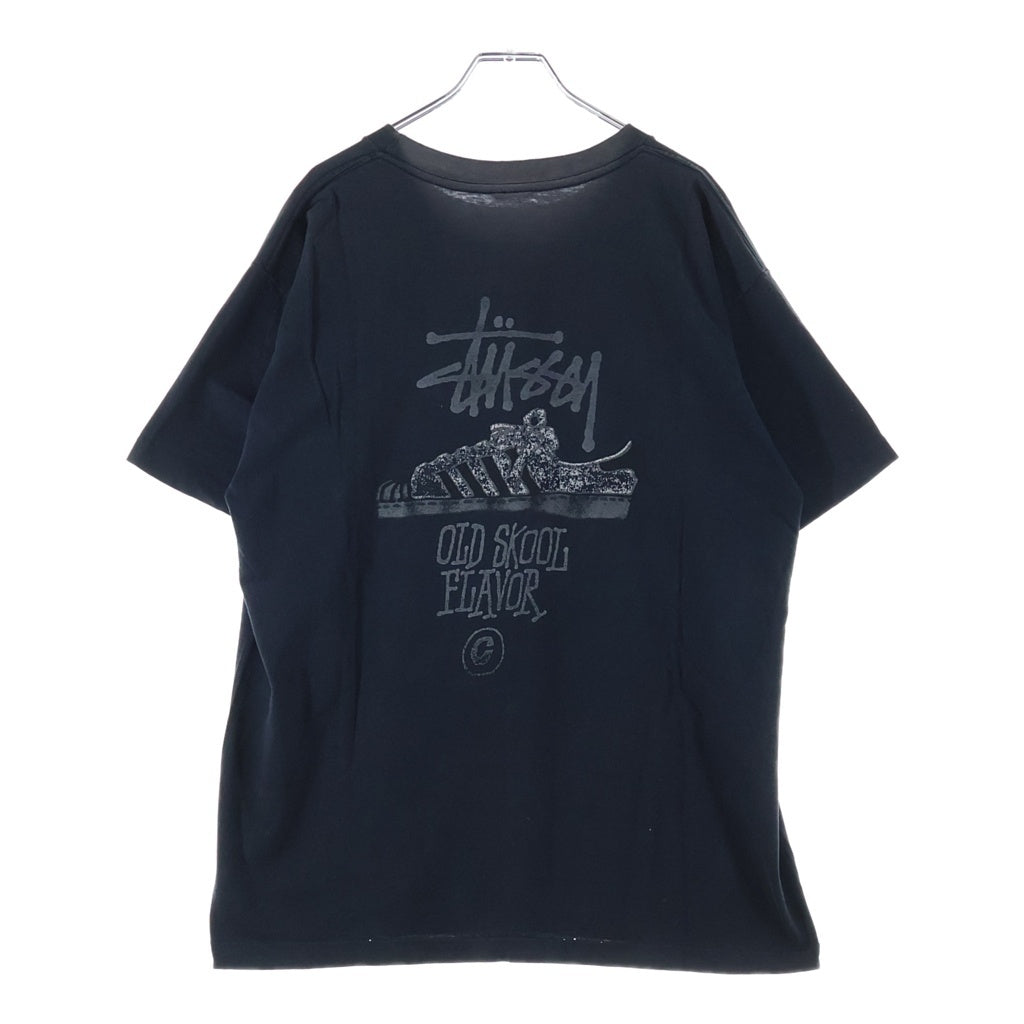 STUSSY(ステューシー) 90s OLD SKOOL FLAVOR SUPERSTAR オールドスクール スーパースター 両面プリント クルーネック半袖Tシャツカットソー ブラック